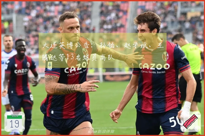 大连英博公告：孙铂、赵学斌、王腾达等13名球员离队